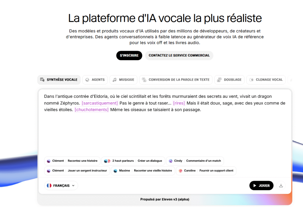 outils ia 2026 ElevenLabs